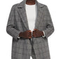 Theory - CLAIRENE WEST PLAID JACKET