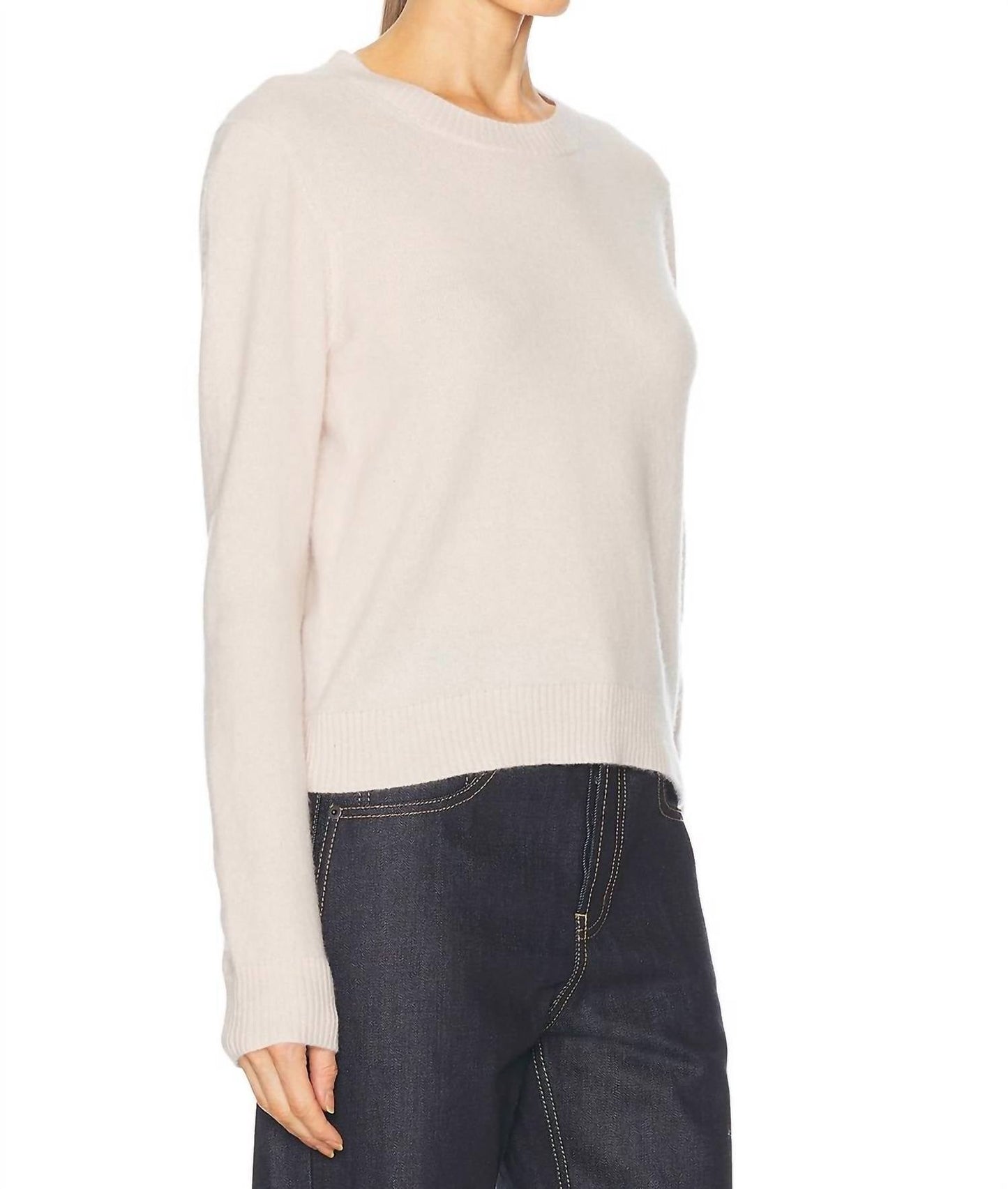 Enza Costa - POWDER CASHMERE KNITTED CREW