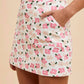Anniewear - The Floral Denim Mini Skirt