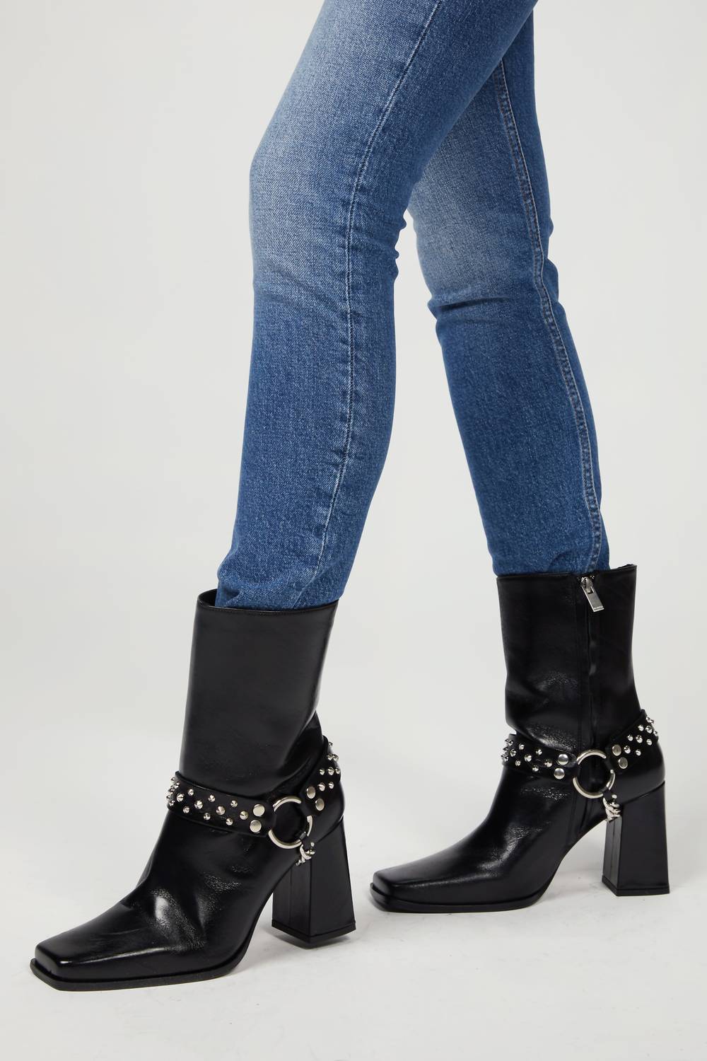 The Kooples - HEELED BOOTS WITH REMOVABLE JEWEL