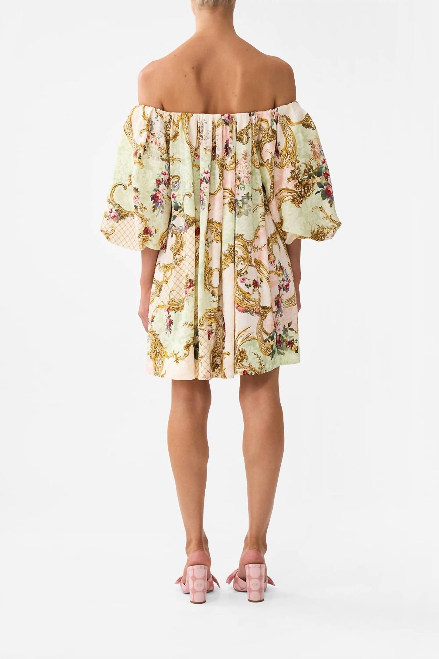 Camilla - Off Shoulder Puff Mini Dress