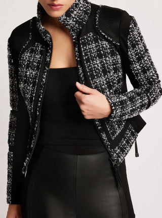 Blanc Noir - Boucle Moto Mesh Jacket