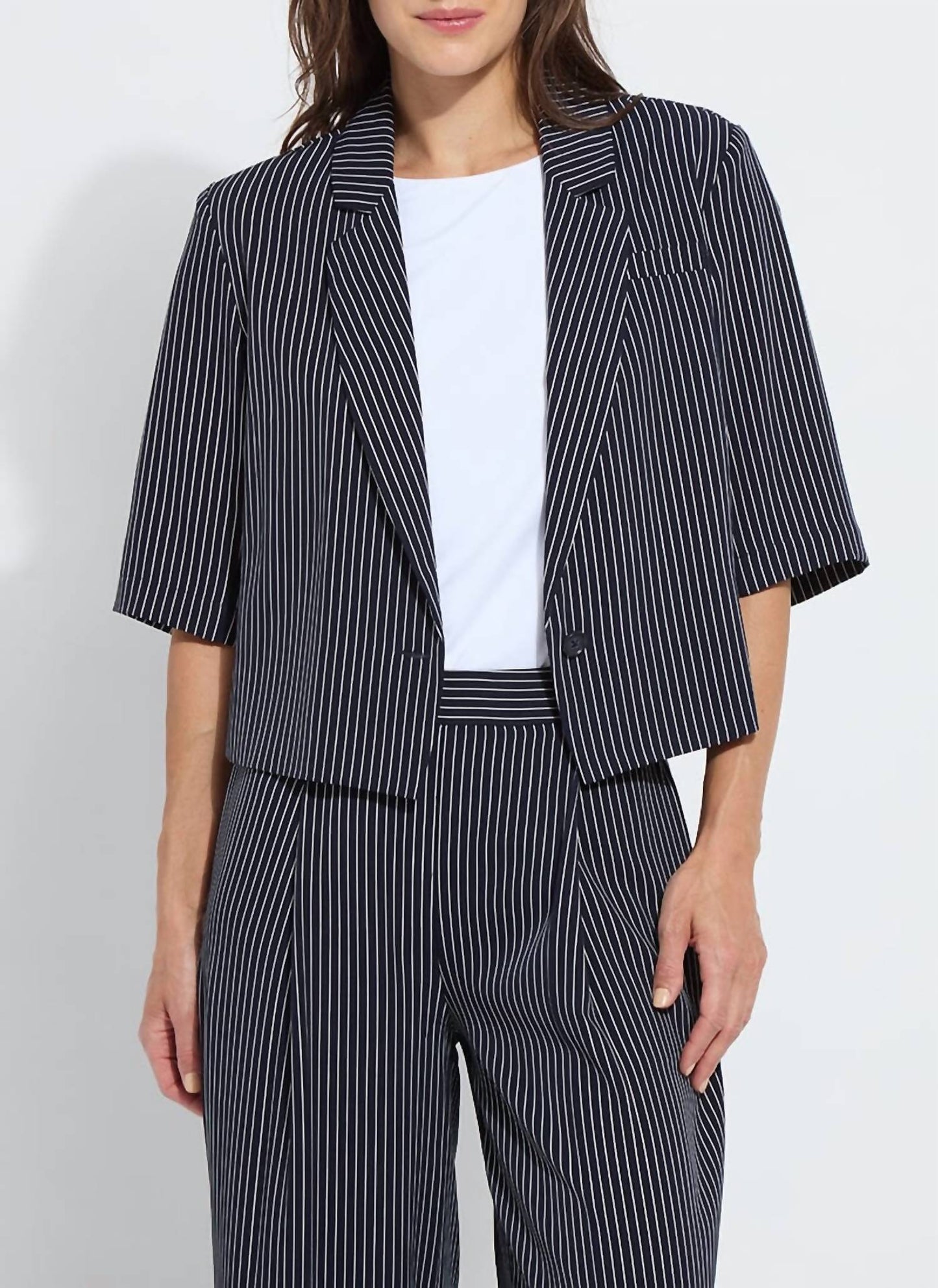 Lysse - Clarette cropped short sleeve blazer