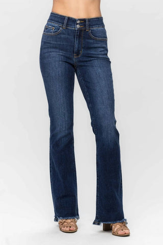 Judy Blue - High Waist Vintage Frayed Hem Bootcut Jean