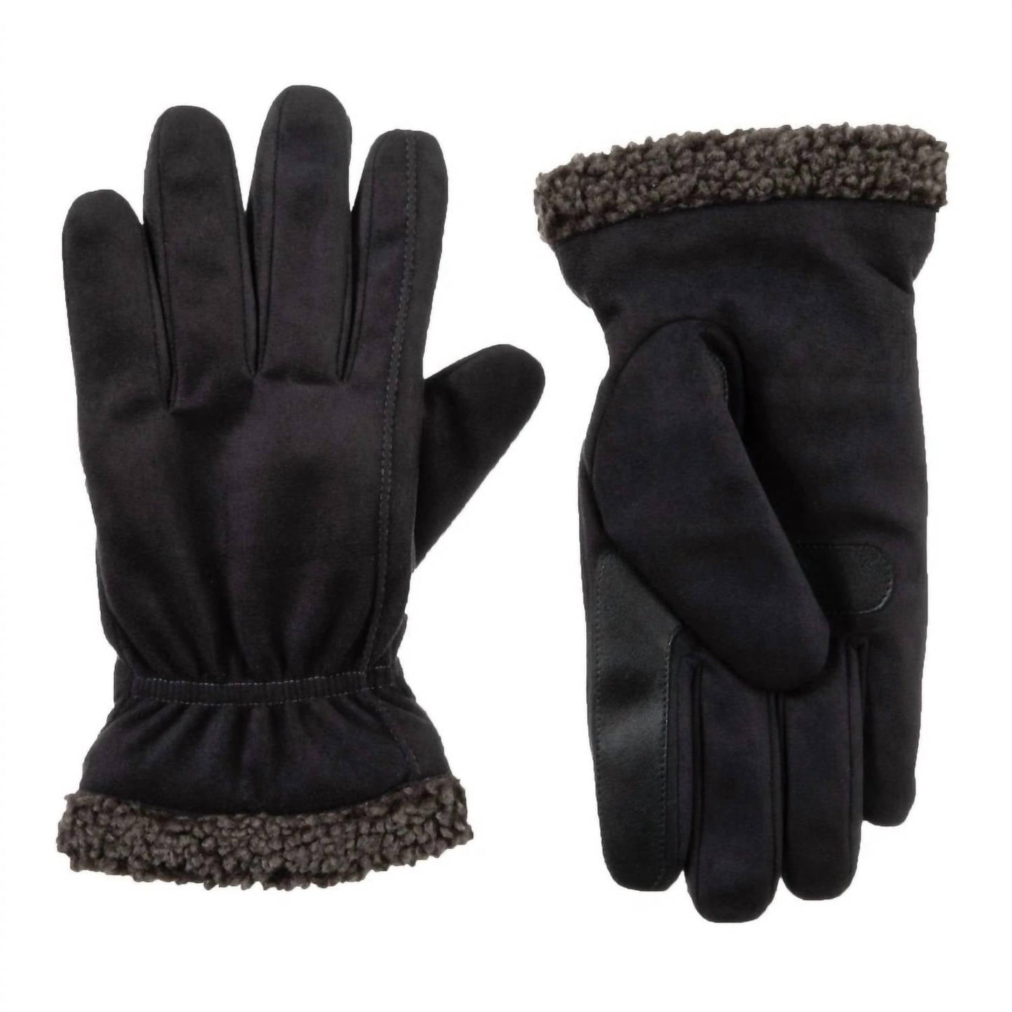 Isotoner - Men’s Recycled Microsuede and Berber Glove