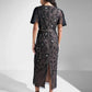 Adrianna Papell - Beaded Knit Mesh Sequin Dress