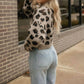 Mable - Leopard Crop Sweater