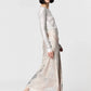 Avant Toi - Marble Lamination Effect Stretch Silk Long Skirt