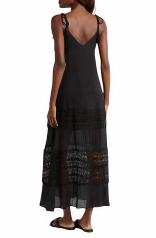 Elan - Spag Strap Crochet Maxi Dress