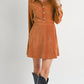 Sadie & Sage - Morrison Cord Shirt Mini Dress