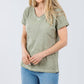 Elliott Lauren - Tina Raglan Short Sleeve V-neck Tee
