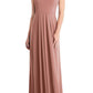 Dessy Collection Multi-Way Loop A-Line Gown in Desert Rose, Size Large