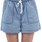 Very J - WASHED DRAWSTRING SHORT