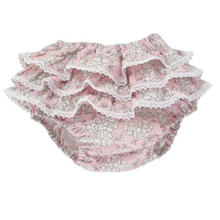 Huggalugs - Baby Girls Cherry Blossom Ruffled Bloomers