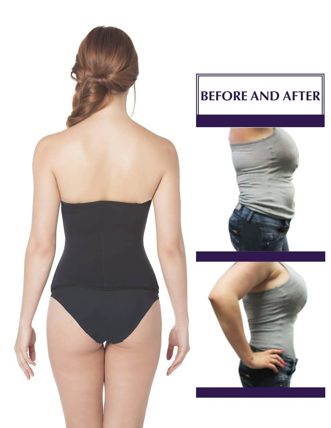 Siluets - Shaping Waist Cincher With Latex