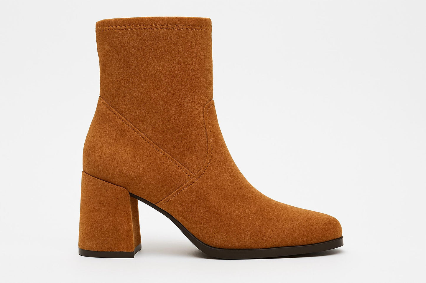Pierre Dumas - Women's Suede Western Chic Block Heel Ankle Booties