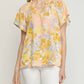 Entro - Floral Potter Sleeve Shirt