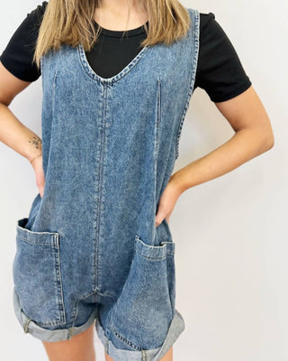 Free People - Markel Denim Shortall