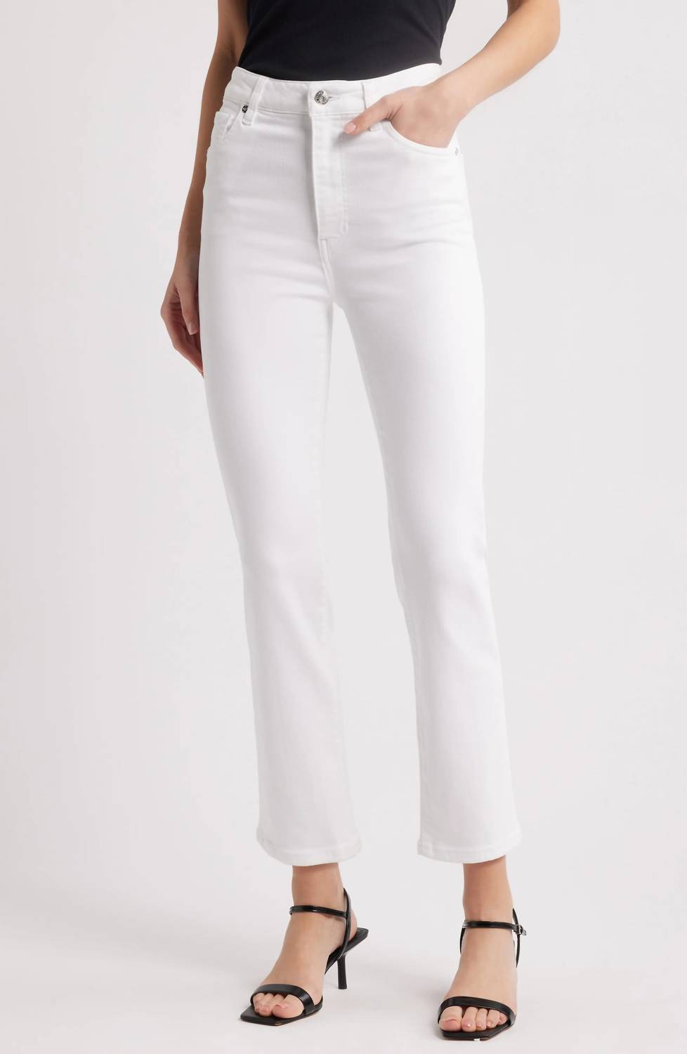 Frame - Pencil Crop High Waist Ankle Slim Straight Leg Jeans