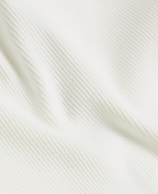 Ted Baker - Oliviha White Rib Knit Fit & Flare Mini Dress