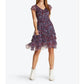 Draper James - Wispy Floral Flounce Ruffle V Neck Dress