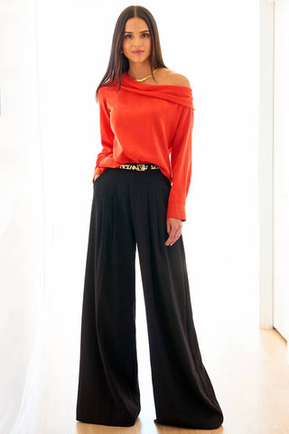 Finley - Dani One Shoulder Washed Cupro Top