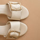 Oasis Society - Tucson Low Heel Sandal With Bamboo Buckle