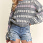 Adora - Puffy Sleeve Chunky Knit Sweater