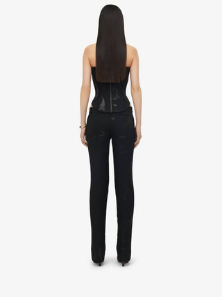 Alexander Mcqueen - Swallow Jacquard Corset
