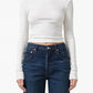 Citizens Of Humanity - Cropped Faena Crewneck T-shirt