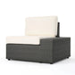 Santa Cruz Outdoor 8 Piece Sectional Set - Dark Brown