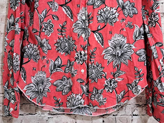 Cino - Women's Floral Long Sleeve Button Up Shirt