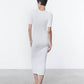 Enza Costa - SILK RIB HALF SLEEVE MIDI DRESS