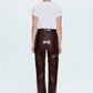 Pistola - Cassie Super High Rise Croc Straight Pant