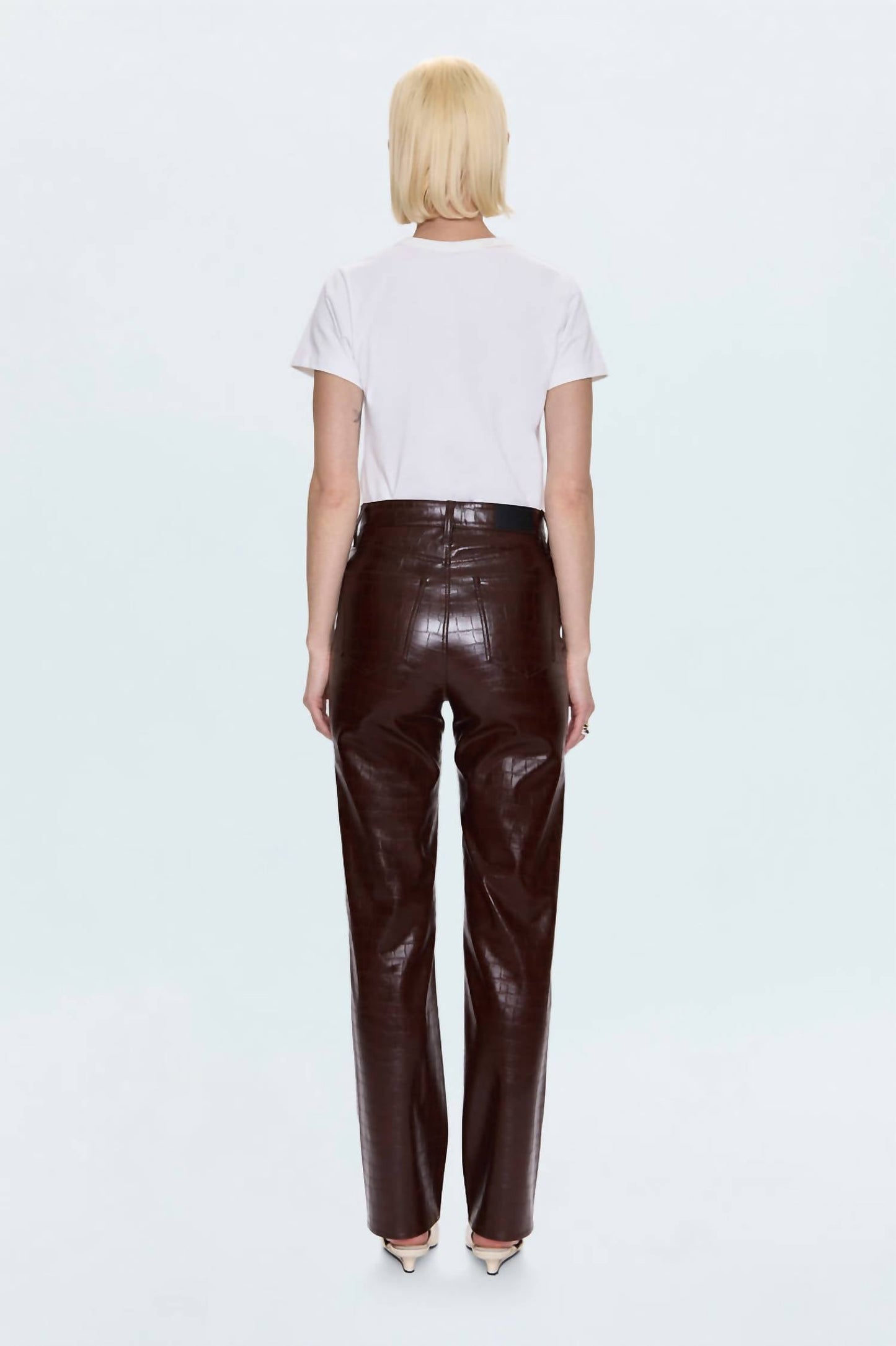 Pistola - Cassie Super High Rise Croc Straight Pant