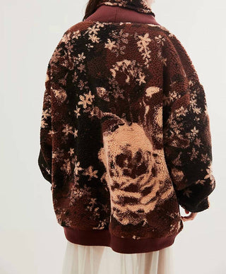Free People - Rosie Printed Sherpa Jacket