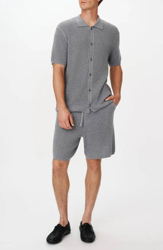 Atm - Merino Cotton Cashmere Blend Waffle Short