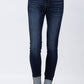 Judy Blue - Mid Rise Long Inseam Skinny Denim Jeans