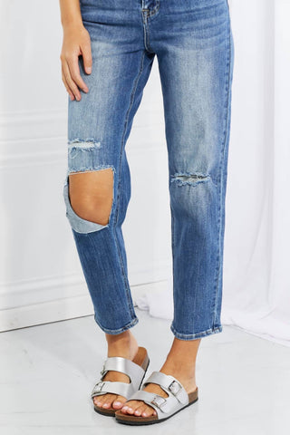 Risen - Women's Full Size Emily High Rise Relaxed Jeans
