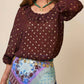 Rixo - Alora Metallic Top