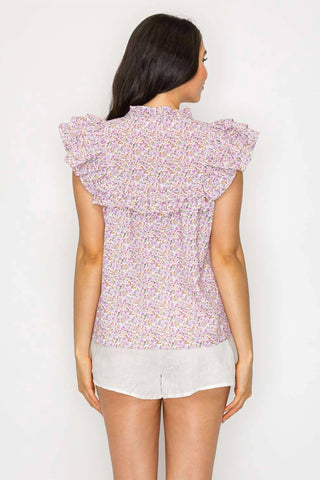 Meet Me In Santorini - Spring Bloom Meadow Top