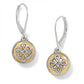 Brighton - Women's Interlok Noir Two Tone Leverback Earrings