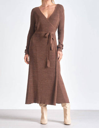 Elan - Long Sleeve Wrap Dress