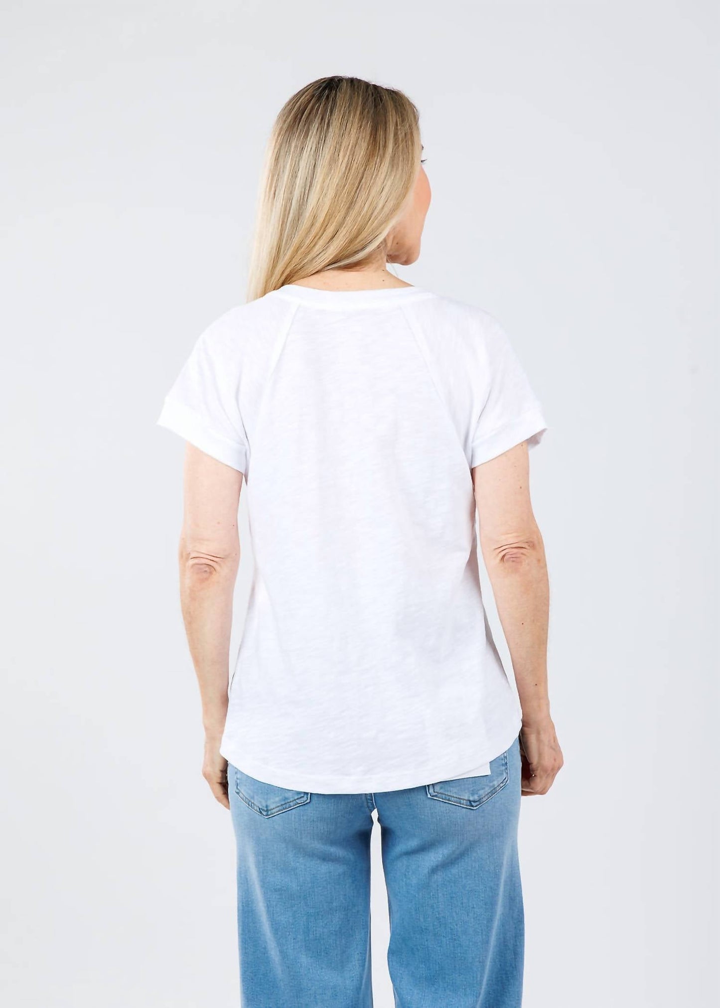Elliott Lauren - Tina Raglan Short Sleeve V-neck Tee