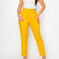 A.C.G. Los Angeles - Ankle Slim Fit Cigarette Pants With Belt