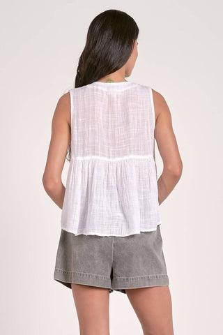 Elan - Sleeveless Flyaway Top