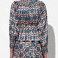 Adelyn Rae - Melodie Smocked Waist Mock Neck Blouse