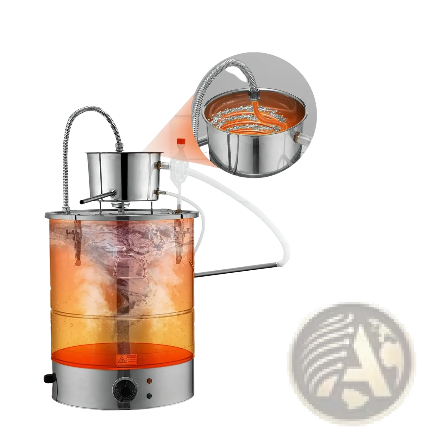 9 Gal Water Alcohol Distiller 1800w Electric Kit