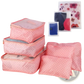 9 Piece Water Resistant Travel Packing Cube and Organizer Set