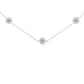 Sterling Silver Diamond Station Necklace (1/2 cttw, I-J Color, I1-I2 Clarity)